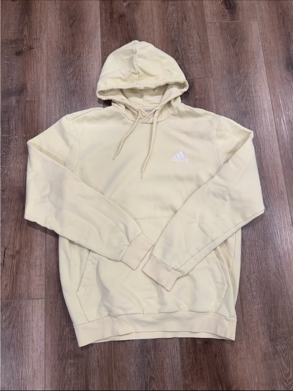 Adidas Hoodie in Pale Yellow